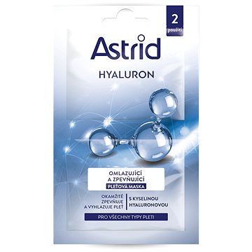 ASTRID Hyaluron Omlazující a zpevňující pleťová maska 2 × 8 ml (8592297008637)