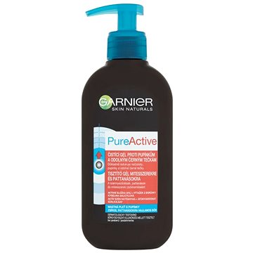 GARNIER PureActive Anti-Blackhead Charcoal Cleansing Gel 200 ml (3600541894402)