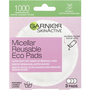 GARNIER Micellar Reusable Eco Pads 3 ks (3600542380607)