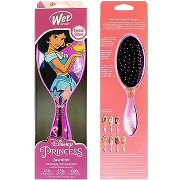 WET BRUSH Original Detangler Disney Princess Wholehearted Jasmine Dark Pink (736658570335)