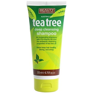 BEAUTY FORMULAS Tea Tree Čistící šampon na vlasy 200 ml (5012251010405)