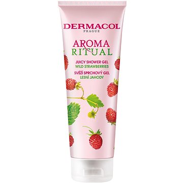 DERMACOL Aroma Ritual - juicy shower gel wild strawberries 250 ml (8595003121620)