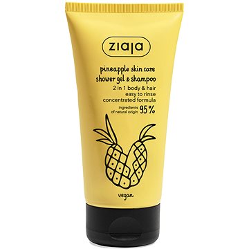 ZIAJA Ananas Sprchový gel & šampon energizující 2v1 160 ml (5901887051886)