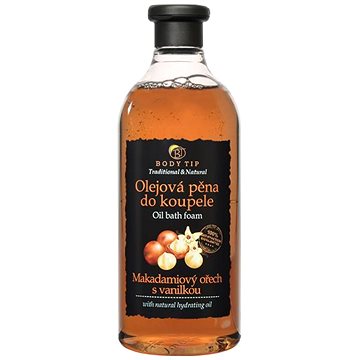 VIVACO Body Tip Olejová pěna do koupele Makadamový ořech s vanilkou 750 ml (8595635214868)