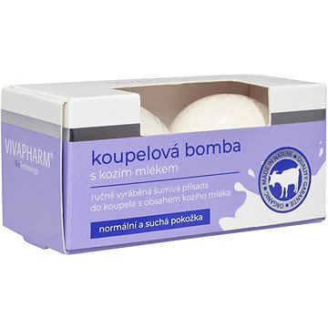 VIVACO Šumivé koupelové bomby s Kozím mlékem 2 ks (8595635213571)