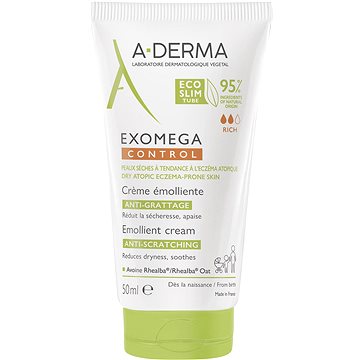 A-DERMA Exomega Control Emolienční krém pro suchou kůži se sklonem k atopii 50 ml (3282770149661)