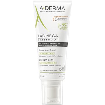 A-DERMA Exomega Allergo Emolienční balzám pro suchou kůži se sklonem k atopii - sterilní kosmetika 2 (3282770149814)