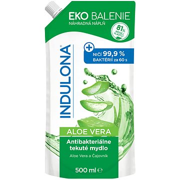 INDULONA Aloe Vera Antibakteriální tekuté mýdlo náhradní náplň 500 ml (5201314164234)