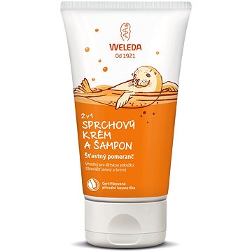 WELEDA Sprchový krém a šampon Šťastný pomeranč 2v1 150 ml (4001638075114)