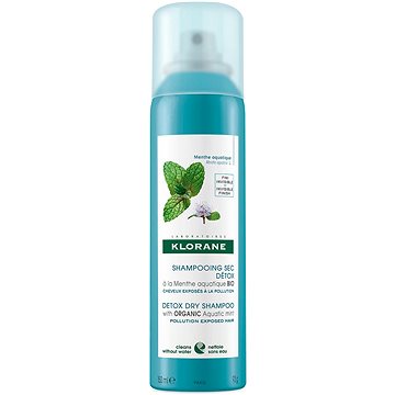 KLORANE Detox suchý šampon s BIO mátou vodní 150 ml (3282770207514)