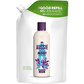 AUSSIE Miracle Moist Hydratační Šampon Náhradní náplň 480 ml (8001841989952)