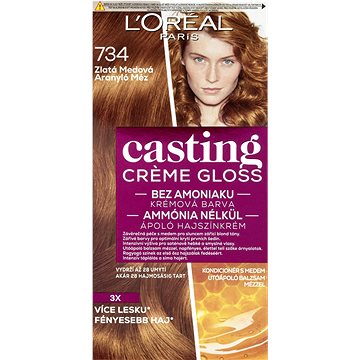 L'ORÉAL CASTING Creme Gloss 734 Zlatá medová 180 ml (3600523991471)
