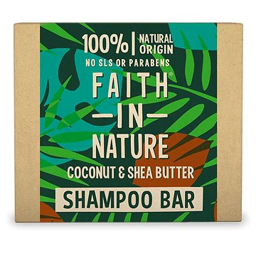 FAITH IN NATURE Tuhý šampon Kokos-bamb. máslo 85 g (708002306204)