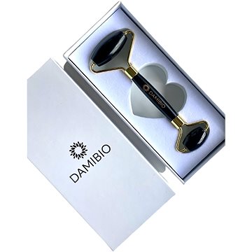 DAMIBIO Face Roller Obsidián v dárkové krabičce (8590507936657)