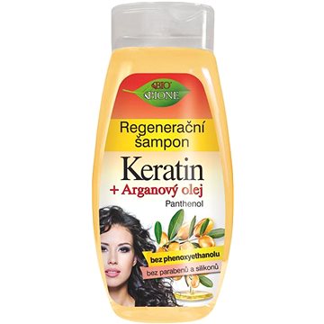 BIONE COSMETICS Bio Keratin + Arganový olej Regenerační šampon 260 ml (8595061606060)