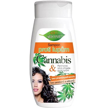 BIONE COSMETICS Bio Cannabis Šampon proti lupům pro ženy 260 ml (8595061606251)