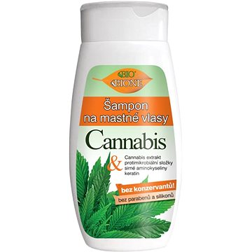 BIONE COSMETICS Bio Cannabis Šampon na mastné vlasy 260 ml (8595061615833)
