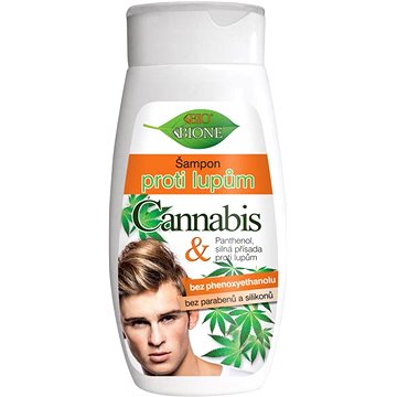 BIONE COSMETICS Bio Cannabis Šampon proti lupům pro muže 260 ml (8595061611590)