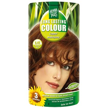 HENNAPLUS Přírodní barva na vlasy MĚDĚNÝ MAHAGON 6.45, 100 ml (8710267491412)