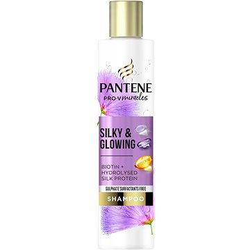 PANTENE Pro-V Miracles Silky & Glowing Šampon bez sulfátů 225 ml (8006540050163)