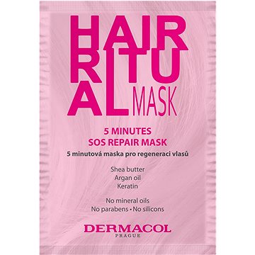 DERMACOL Hair Ritual 5 minutová maska pro regeneraci 15 ml (8595003122948)