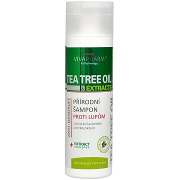 VIVACO Vivapharm Přírodní šampon proti lupům s Tea Tree Oil 200 ml (8595635211973)