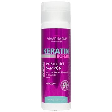 VIVACO Vivapharm Keratinový posilující šampon s kofeinem pro ženy 200 ml (8595635210839)