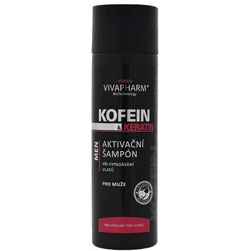 VIVACO Vivapharm Kofein a Keratin Aktivační šampon pro muže 200 ml (8595635210822)