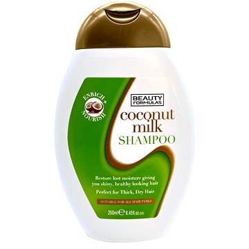 BEAUTY FORMULAS Šampon s kokosovým mlékem pro husté suché vlasy 250 ml (5012251013581)
