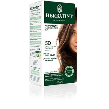 HERBATINT Permanentní barva na vlasy zlatavý kaštan 5D (8016744500128)