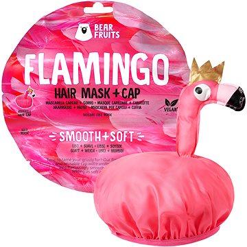 BEAR FRUITS Vlasová maska s čepicí Flamingo smooth soft 200 ml (8001841659244)