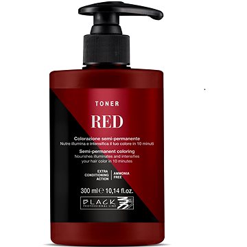 BLACK PROFESSIONAL Barevný toner na vlasy Red 300 ml (8008423001675)