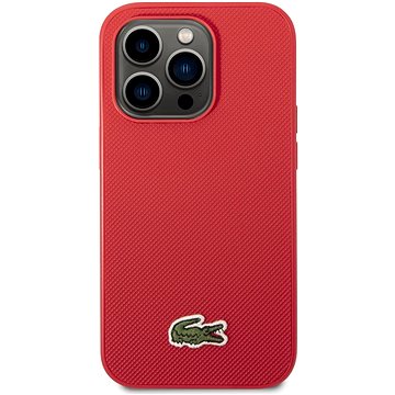 Lacoste Iconic Petit Pique Logo Zadní Kryt pro iPhone 14 Pro Red (LCHCP14LPVCR)