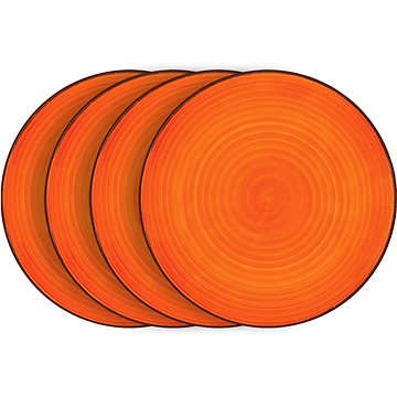LAMART Set mělkých talířů 4 ks oranžové LT9051 HAPPY (LT9051 HAPPY)