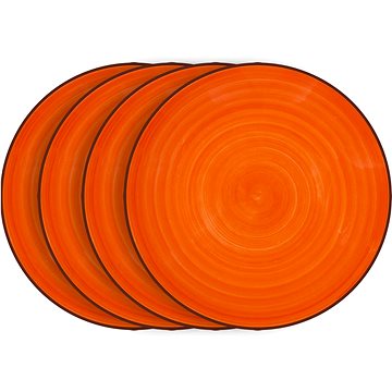 LAMART Set dezertních talířů 4 ks oranžové LT9057 HAPPY (LT9057 HAPPY)