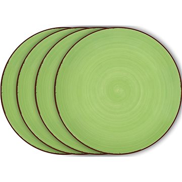 LAMART Set dezertních talířů 4 ks zelené LT9061 HAPPY (LT9061 HAPPY)