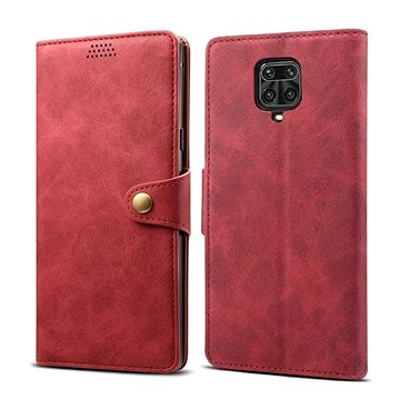 Lenuo Leather pro Xiaomi Redmi Note 9 Pro/ Note 9S, červené (470921)