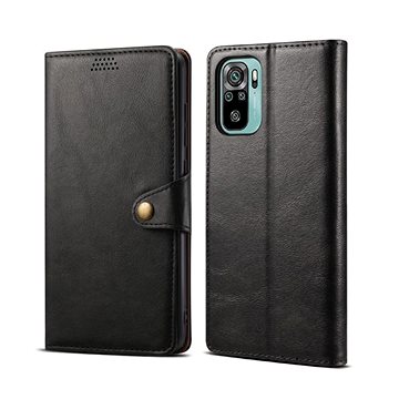 Lenuo Leather pro Xiaomi Redmi Note 10, černé (348002)