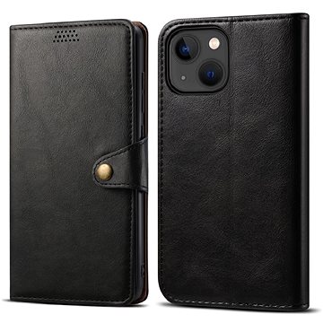 Lenuo Leather flipové pouzdro pro iPhone 13, černá (348115)