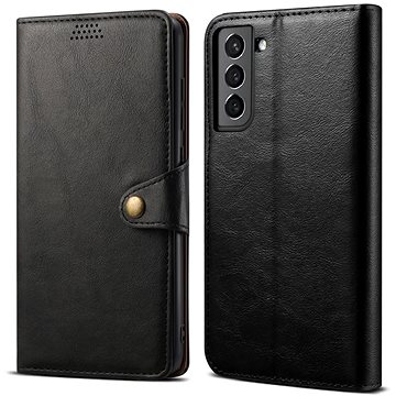 Lenuo Leather flipové pouzdro pro Samsung Galaxy S22 5G, černá (348209)