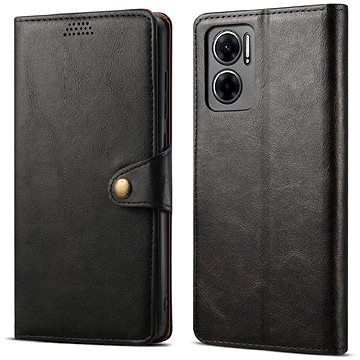 Lenuo Leather flipové pouzdro pro Xiaomi Redmi 10 5G, černá (348314)