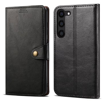 Lenuo Leather flipové pouzdro pro Samsung Galaxy S23, černá (348420)