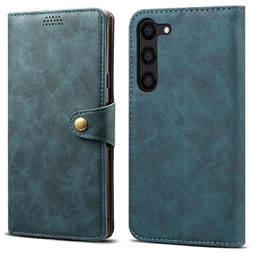 Lenuo Leather flipové pouzdro pro Samsung Galaxy S23, modrá (348423)