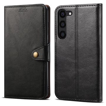 Lenuo Leather flipové pouzdro pro Samsung Galaxy S23+, černá (348424)
