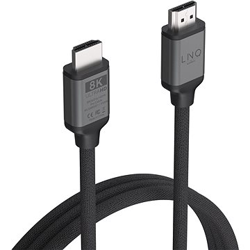 LINQ 8K/60Hz PRO Cable HDMI to HDMI, Ultra Certified -2m - Space Grey (LQ48027)