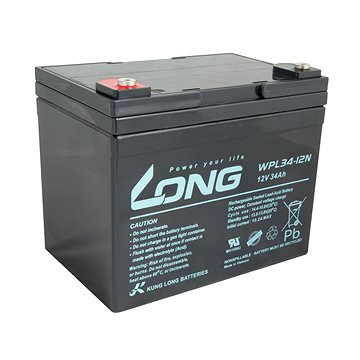LONG baterie 12V 34Ah M5 LongLife 12 let (WPL34-12N) (PBLO-12V034-F6AL)