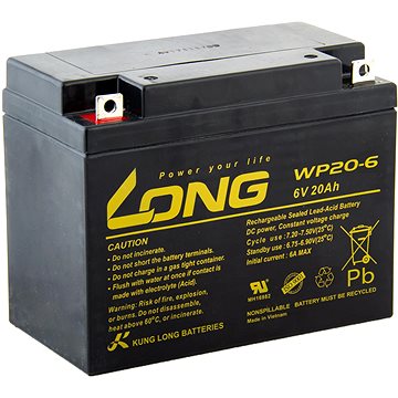 LONG baterie 6V 20Ah F3 (WP20-6) (PBLO-6V020-F3A)