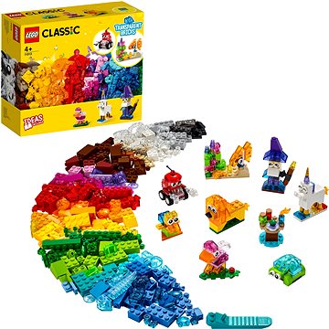 LEGO® Classic 11013 Průhledné kreativní kostky (5702016888720)