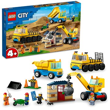 LEGO® City 60391 Vozidla ze stavby a demoliční koule (5702017416465)