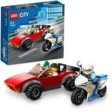 LEGO® City 60392 Honička auta s policejní motorkou (5702017416571)